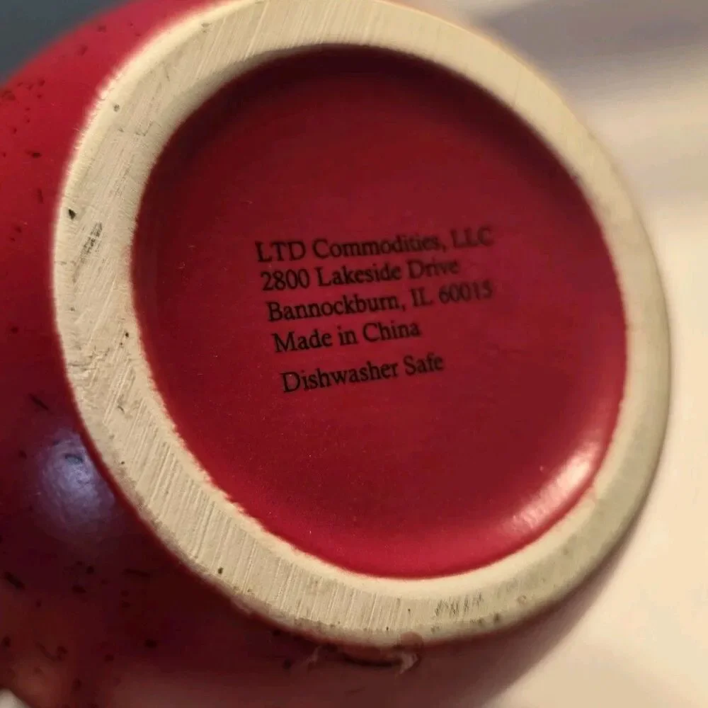 Stoneware Speckled Barn Red Candle,  Spoon Rest, Kitchen Utensil Holder